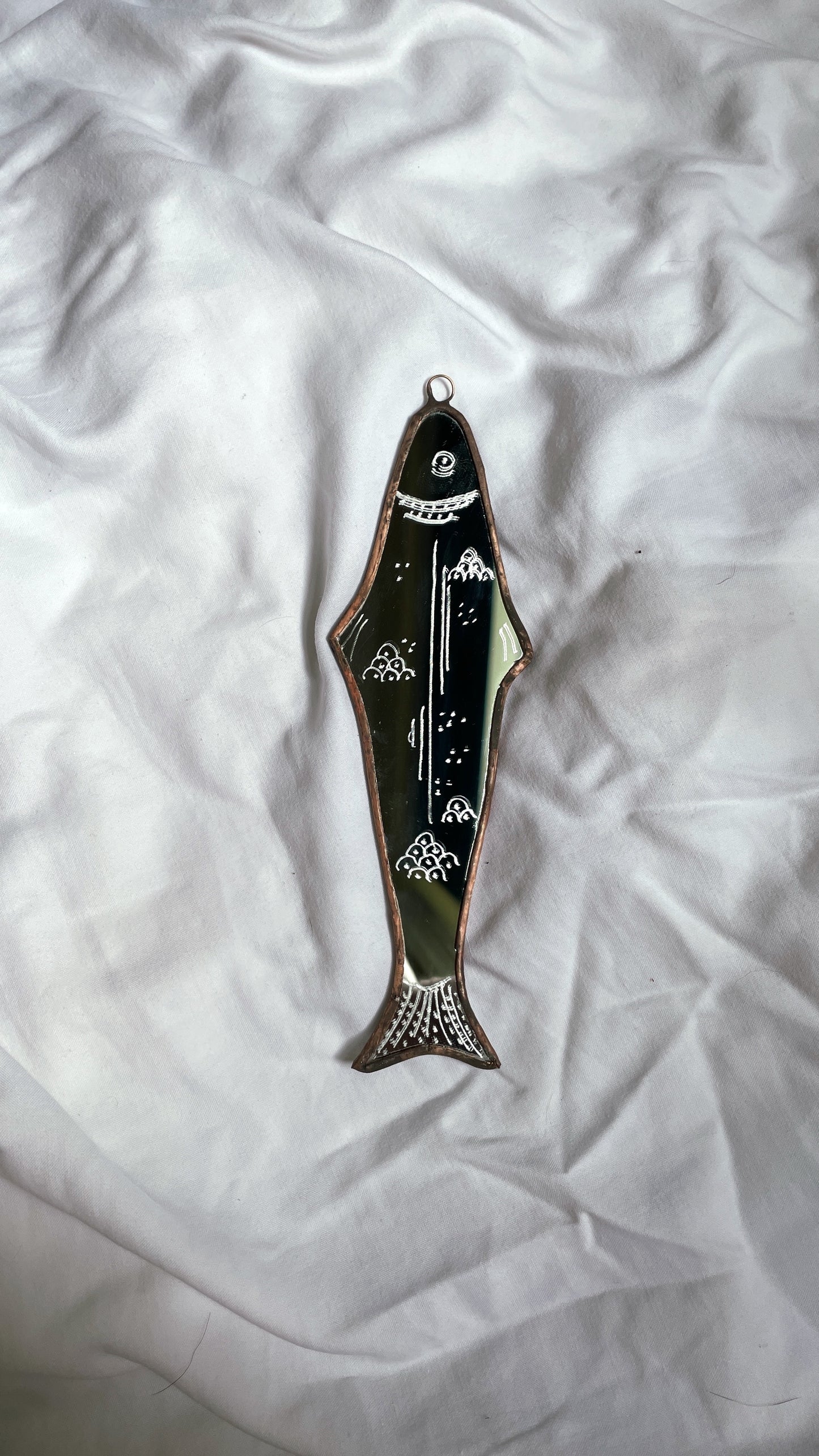 Mirrored Fish with copper finish