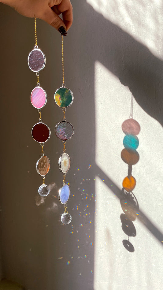 Stained Glass Mobile Circles