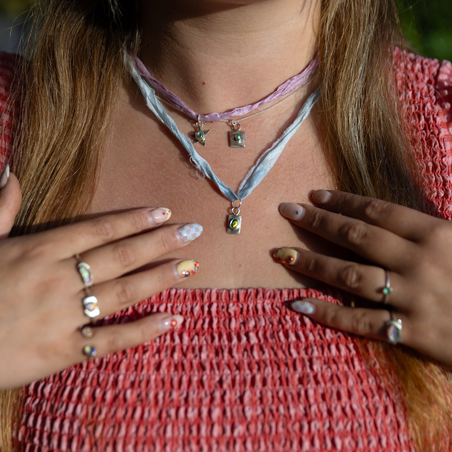 Sterling Silver Pendant Handmade on a Chain