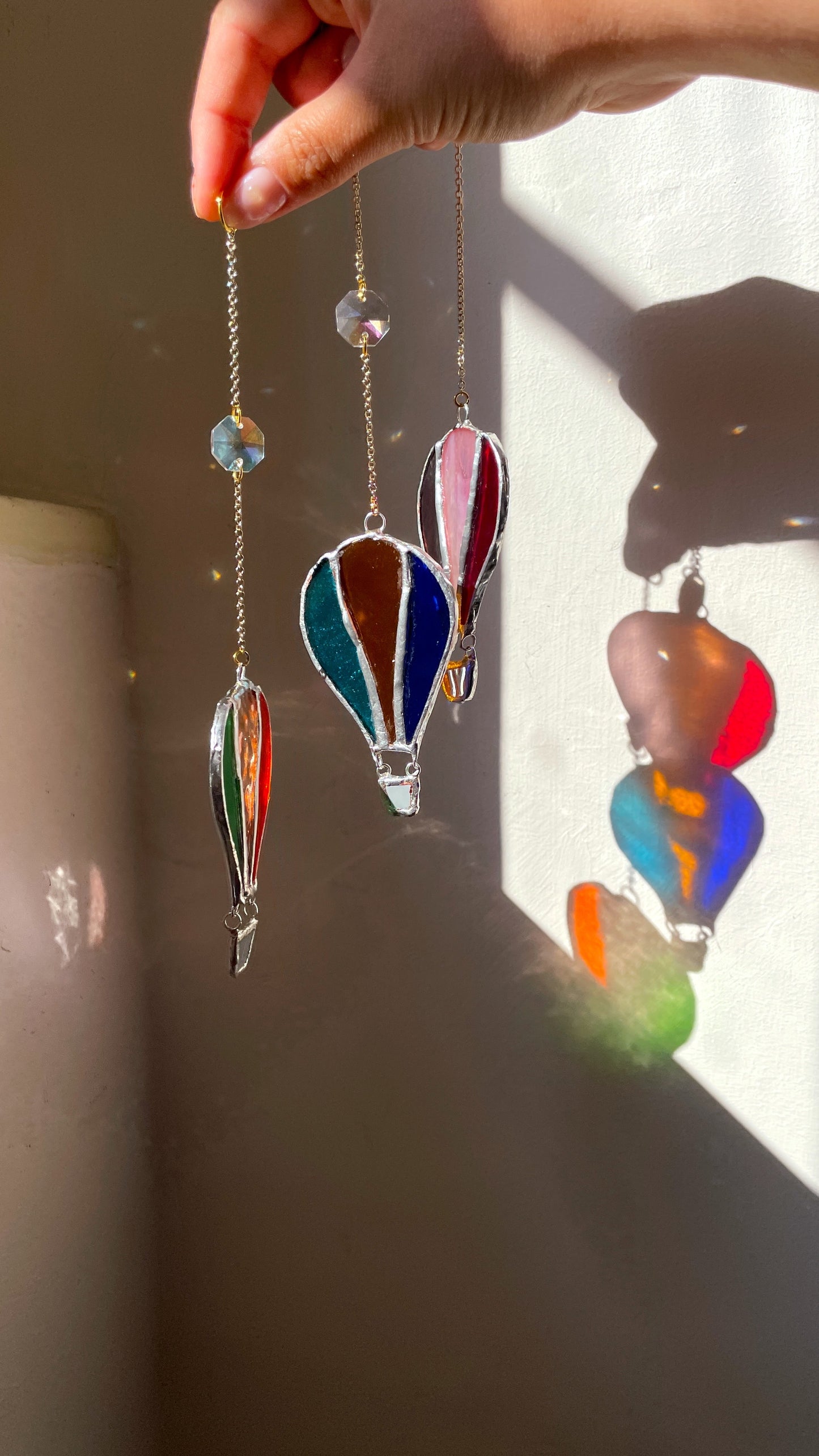 Mini Hot Air Balloon Suncatcher