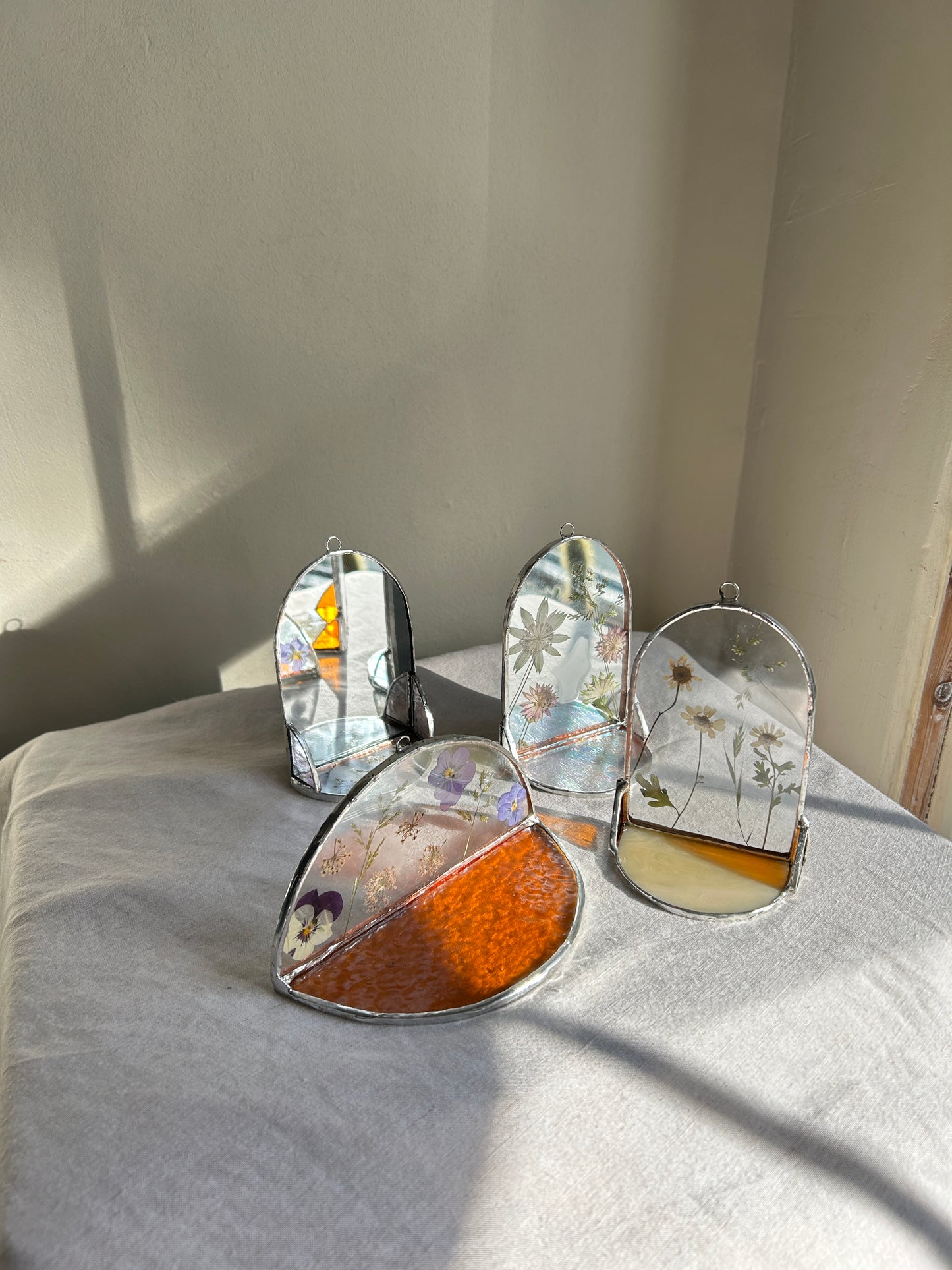 Stained Glass Pressed Flower