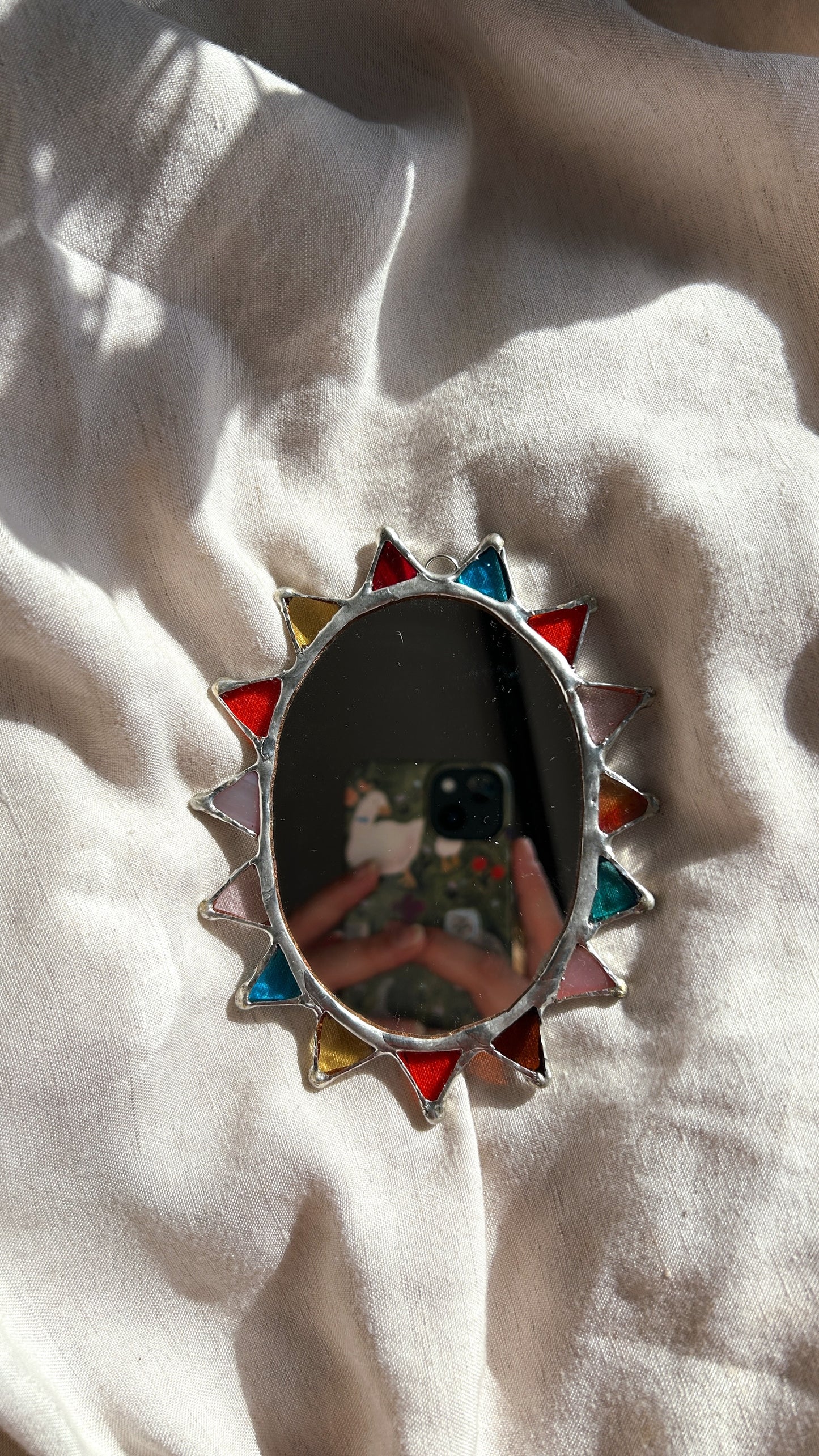 Pointed Oval Mirror Small