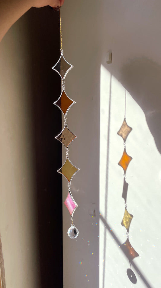 Stained Glass Mobile Stars