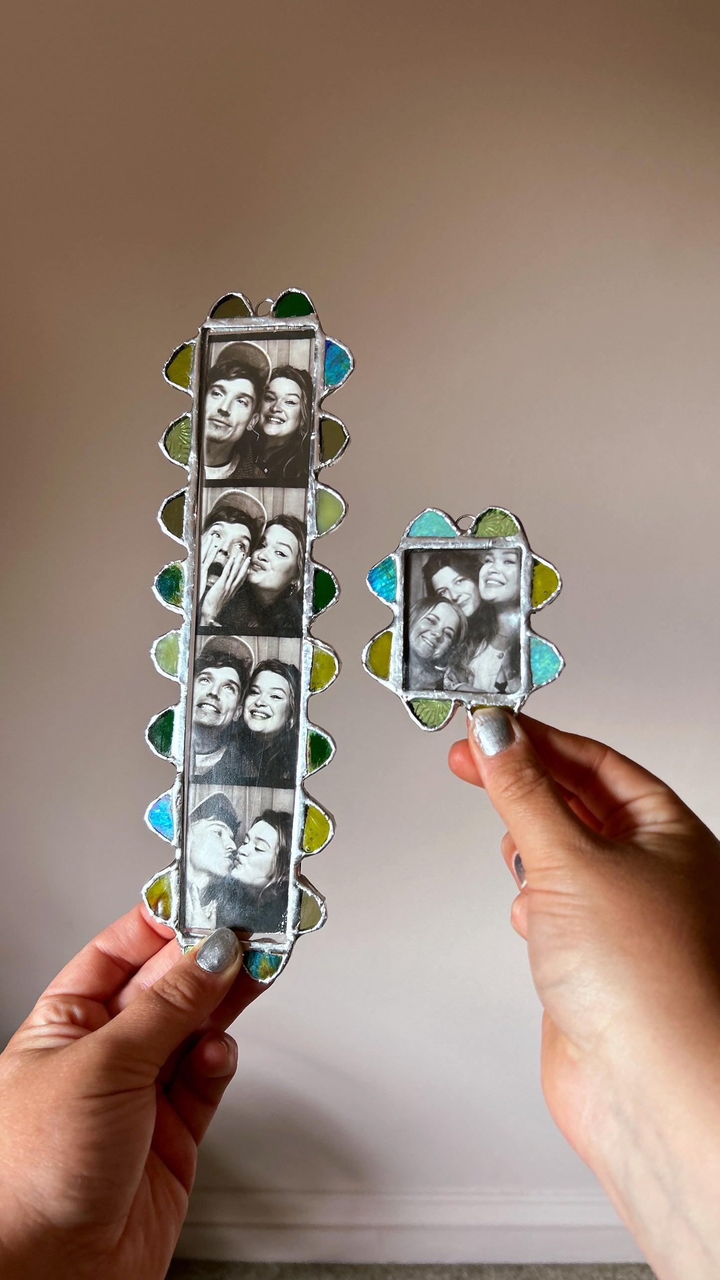 MINI Scalloped Polaroid Frame Green