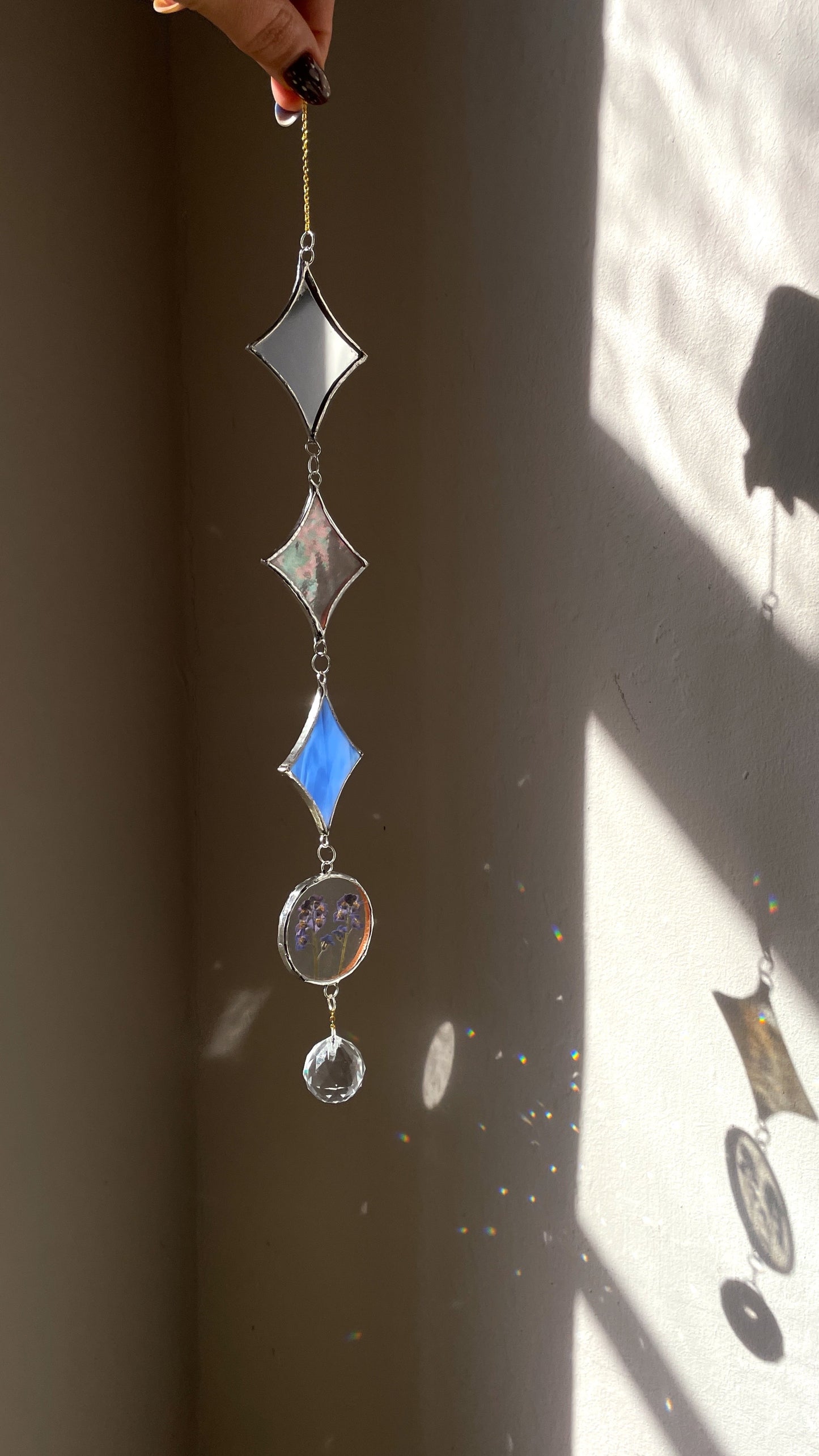 Stained Glass Mobile Stars