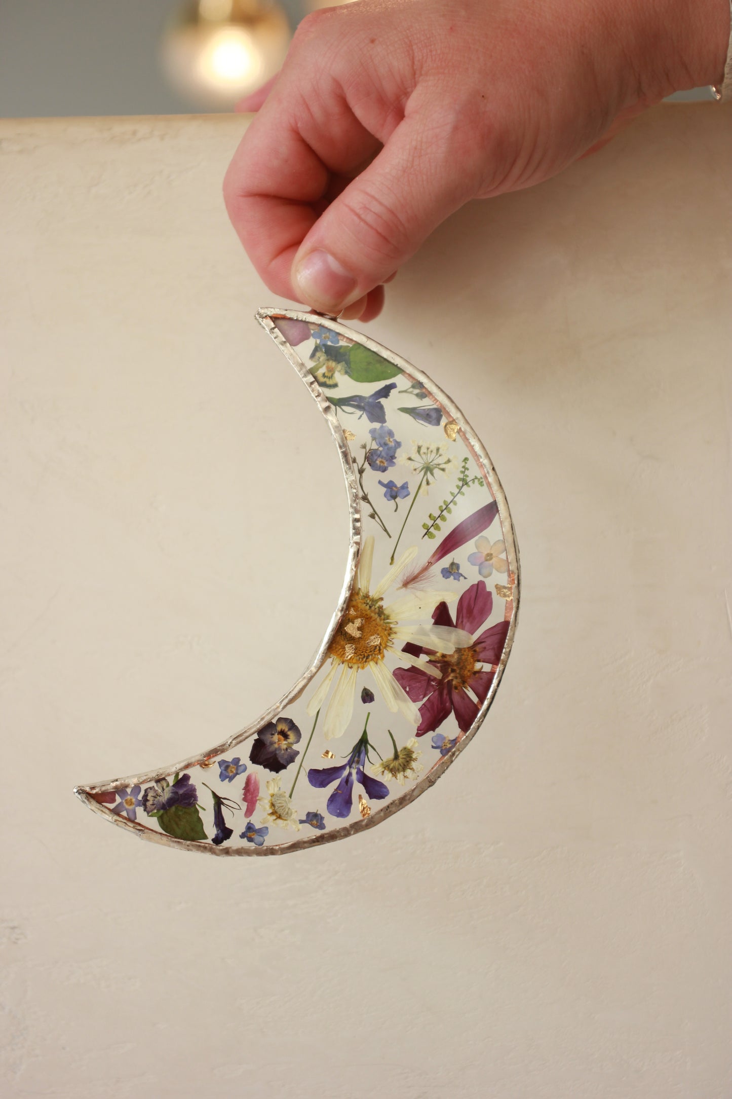 October Flower Framing Stained Glass Workshop at Rebecca Furze Shop - Totnes