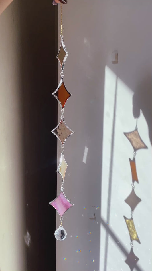 Stained Glass Mobile Stars