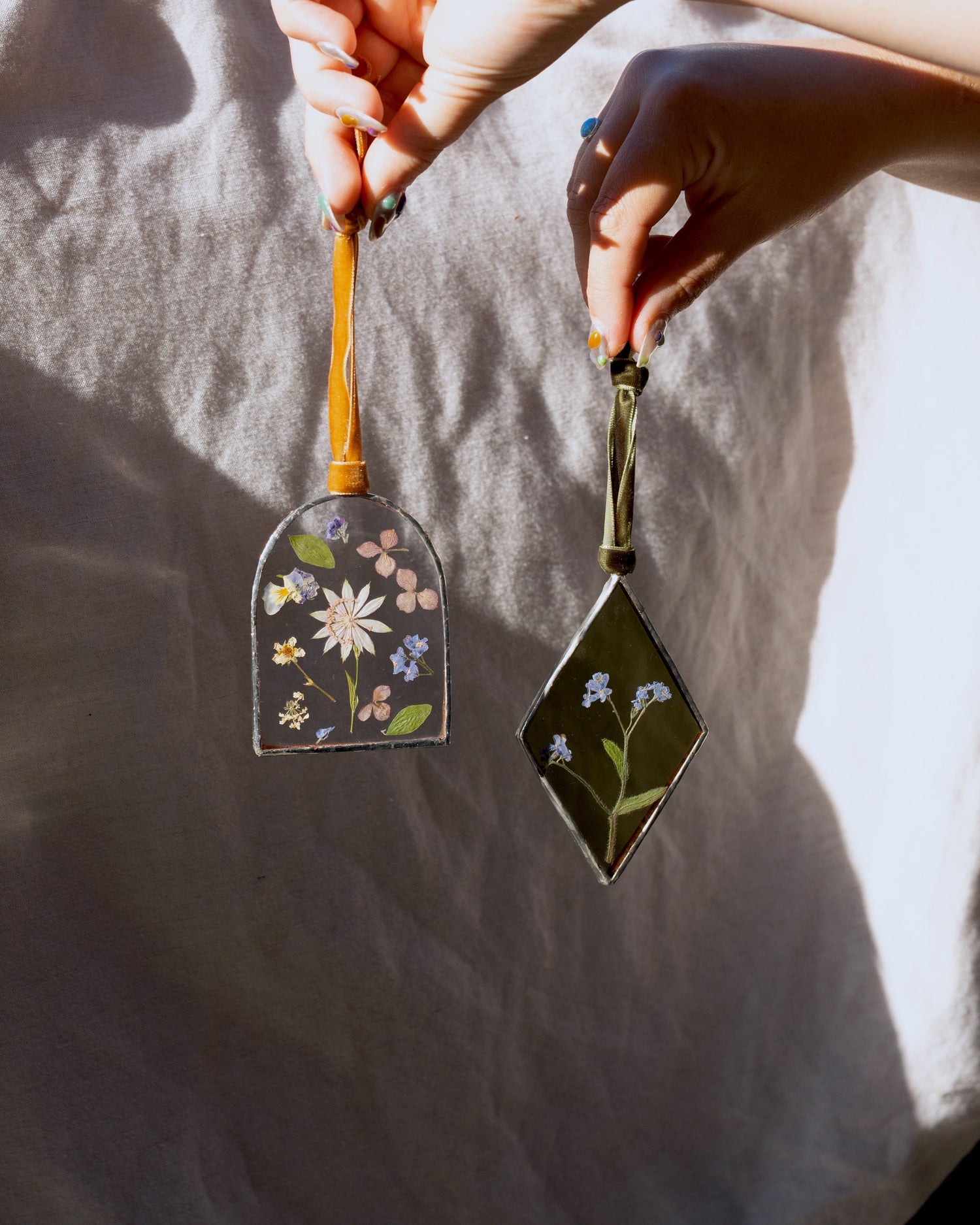 Stained Glass and Pressed Flower Frames