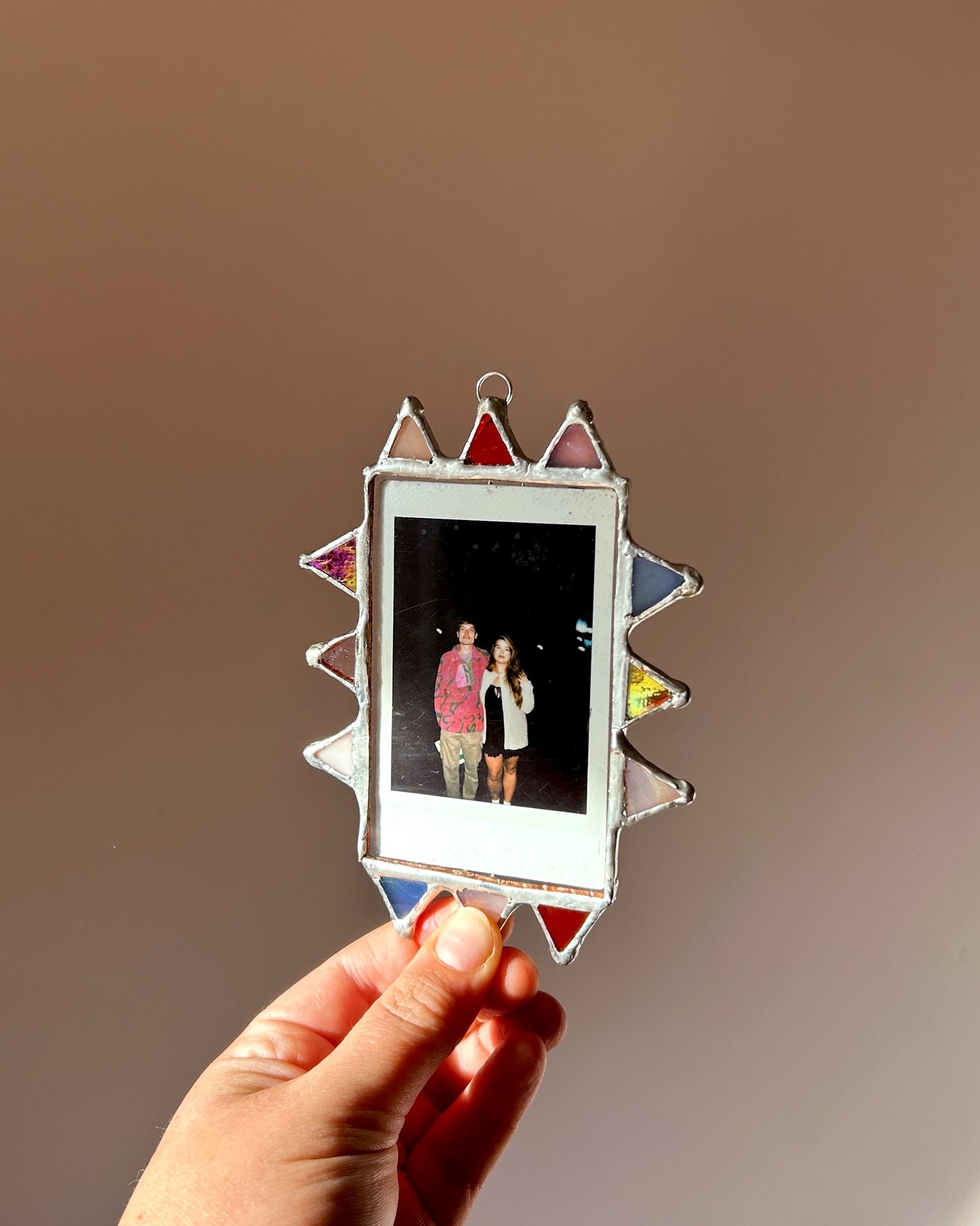 Jester Polaroid Frame Blue Pink Orange