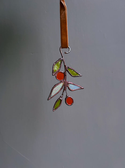 Stained Glass Folk Plant Stem