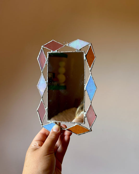 Stained Glass Art Deco Mirror