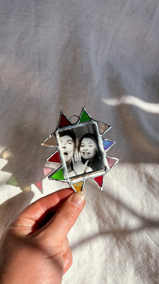MINI Pointed Polaroid Frame Yellow Green Pink Red