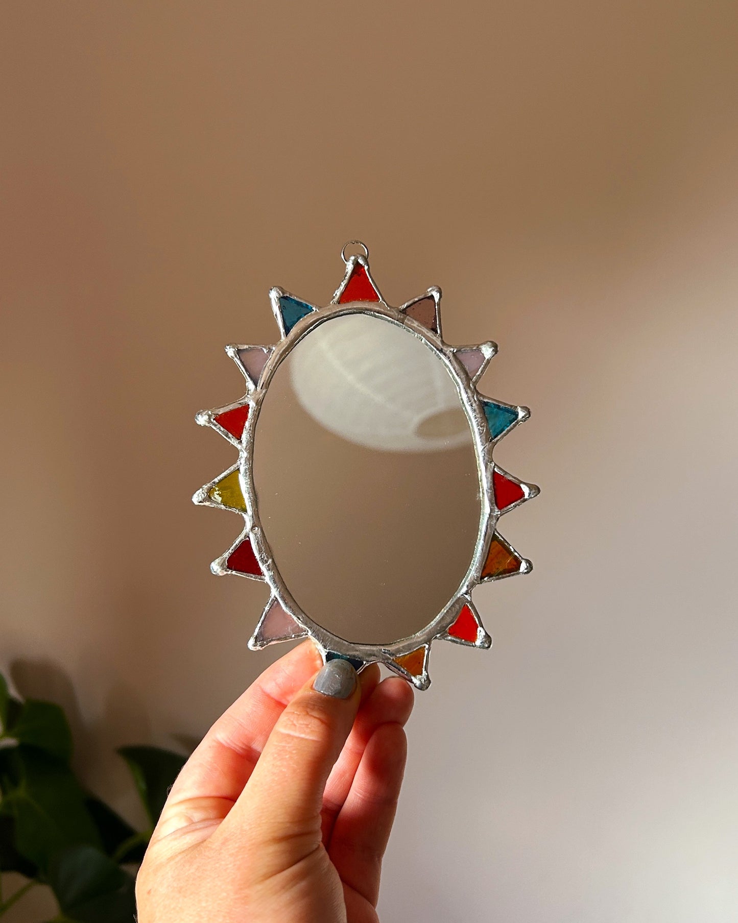 Pointed Oval Mirror Small