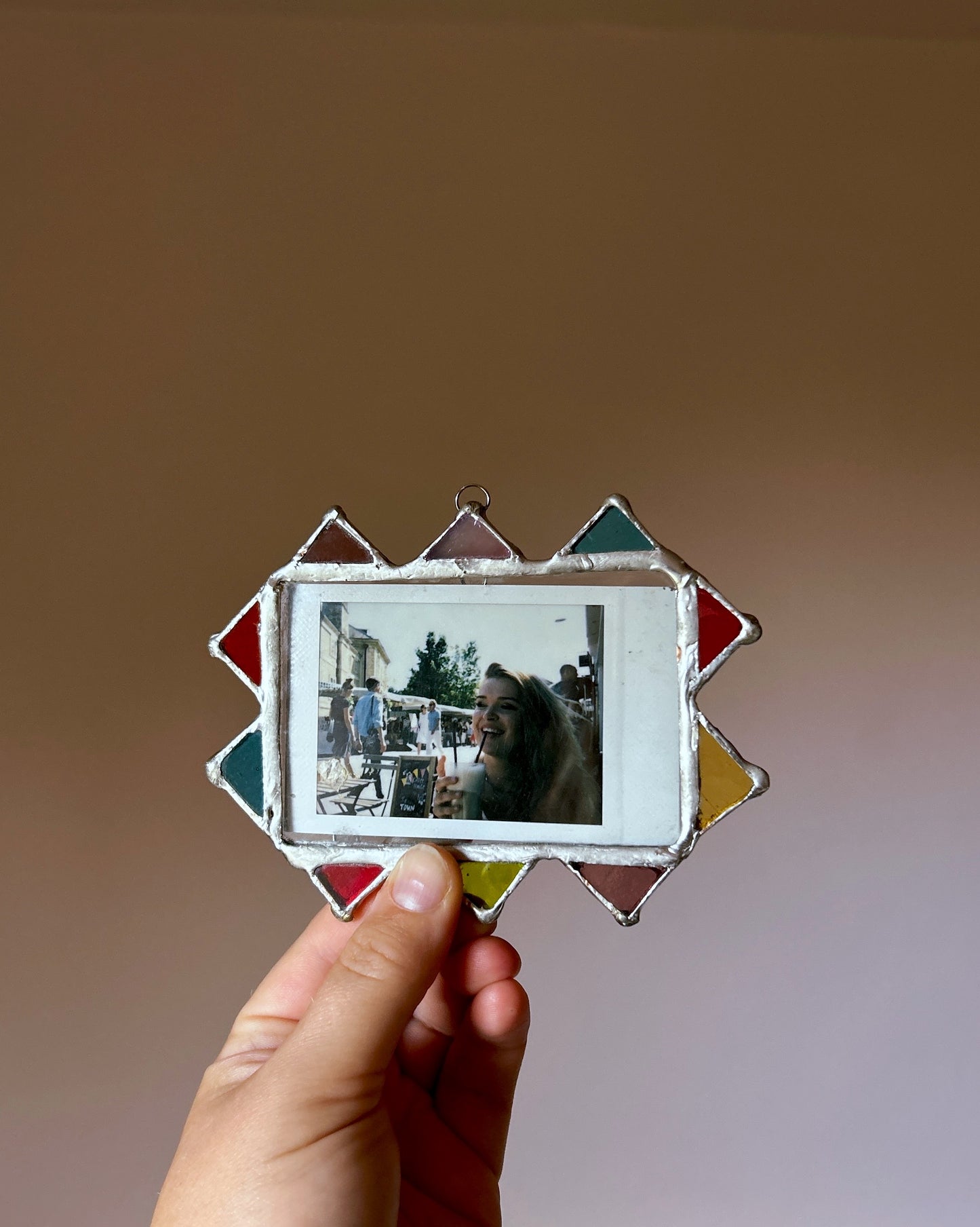 Jester Polaroid Frame Teal Red Green Yellow Pink