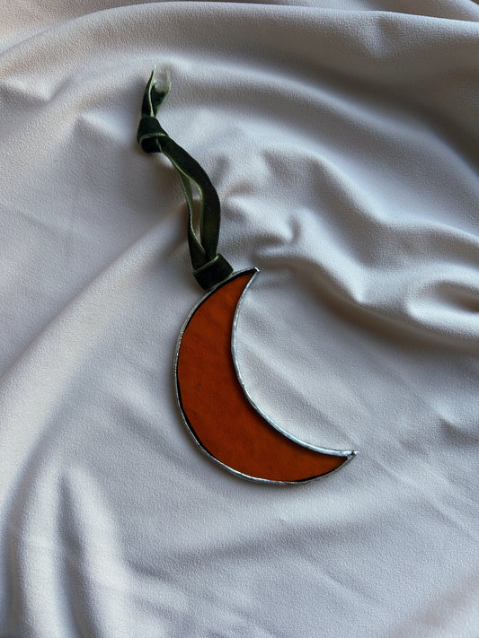 Winter Amber Moon with Green Velvet