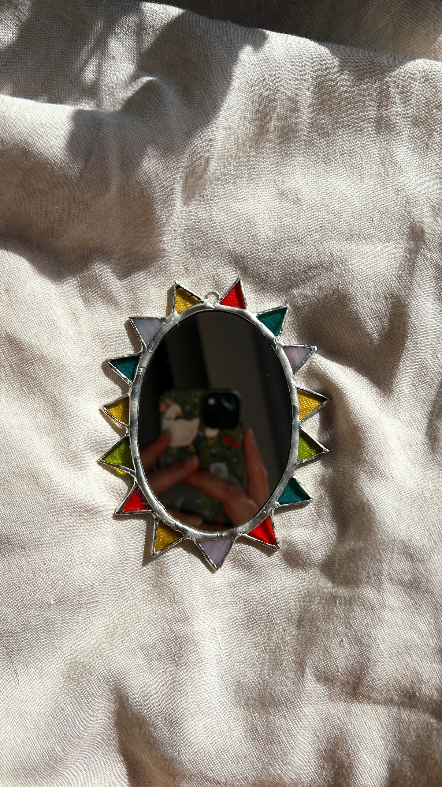 Pointed Oval Mirror Small