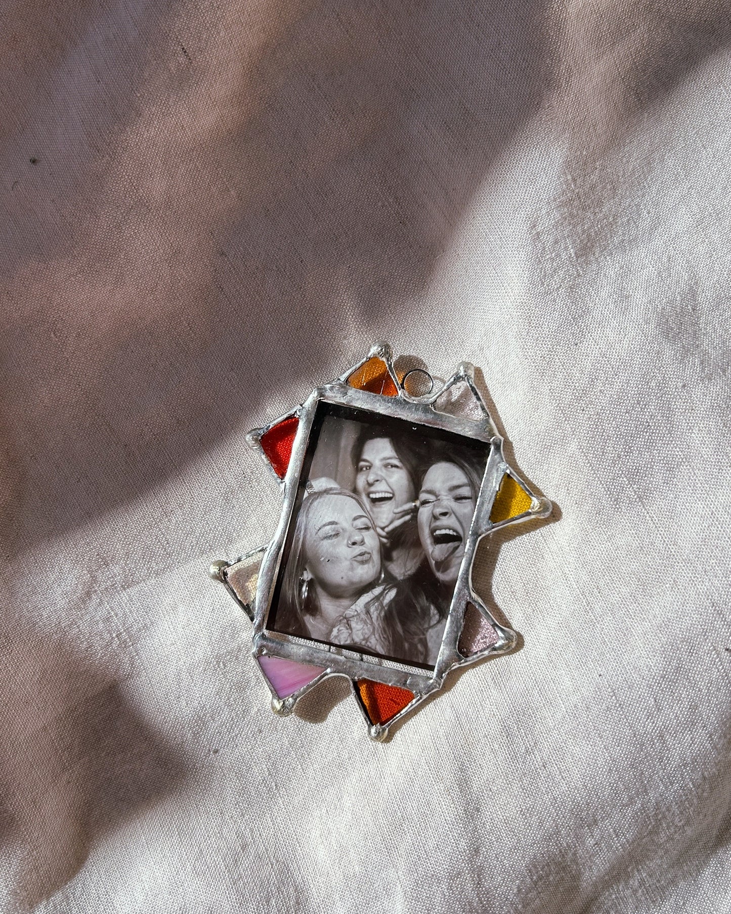 MINI Jester Polaroid Frame Yellow Orange Pink