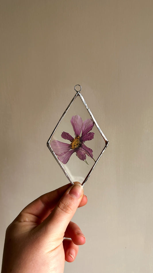Pressed Wild Flower Glass Frame