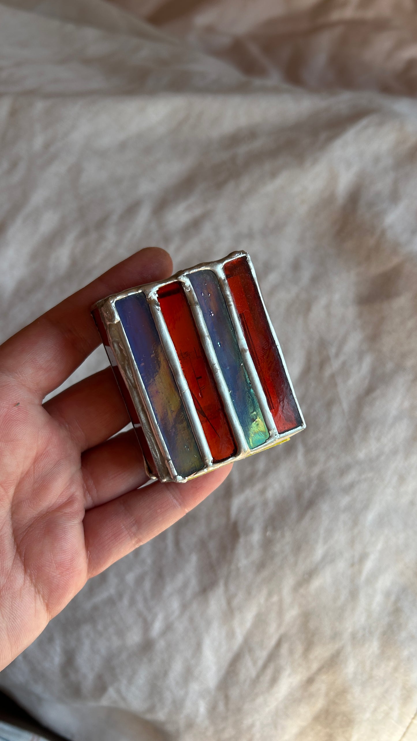 Discounted sample* Striped Checkered Mini Matchbox Sleeve- UK ONLY (Copy)
