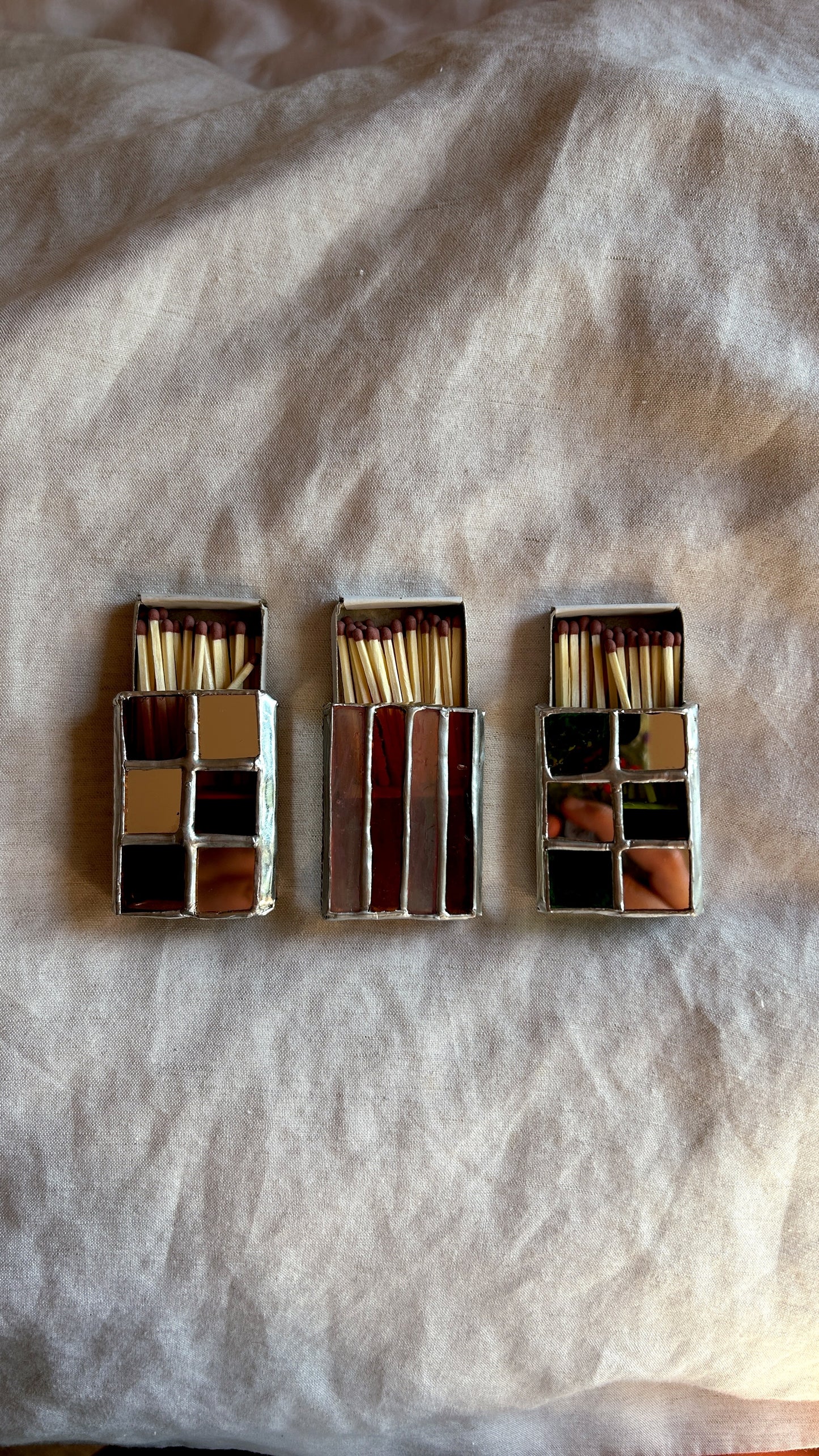 Purple/ Red Checkered Mini Matchbox Sleeve- UK ONLY