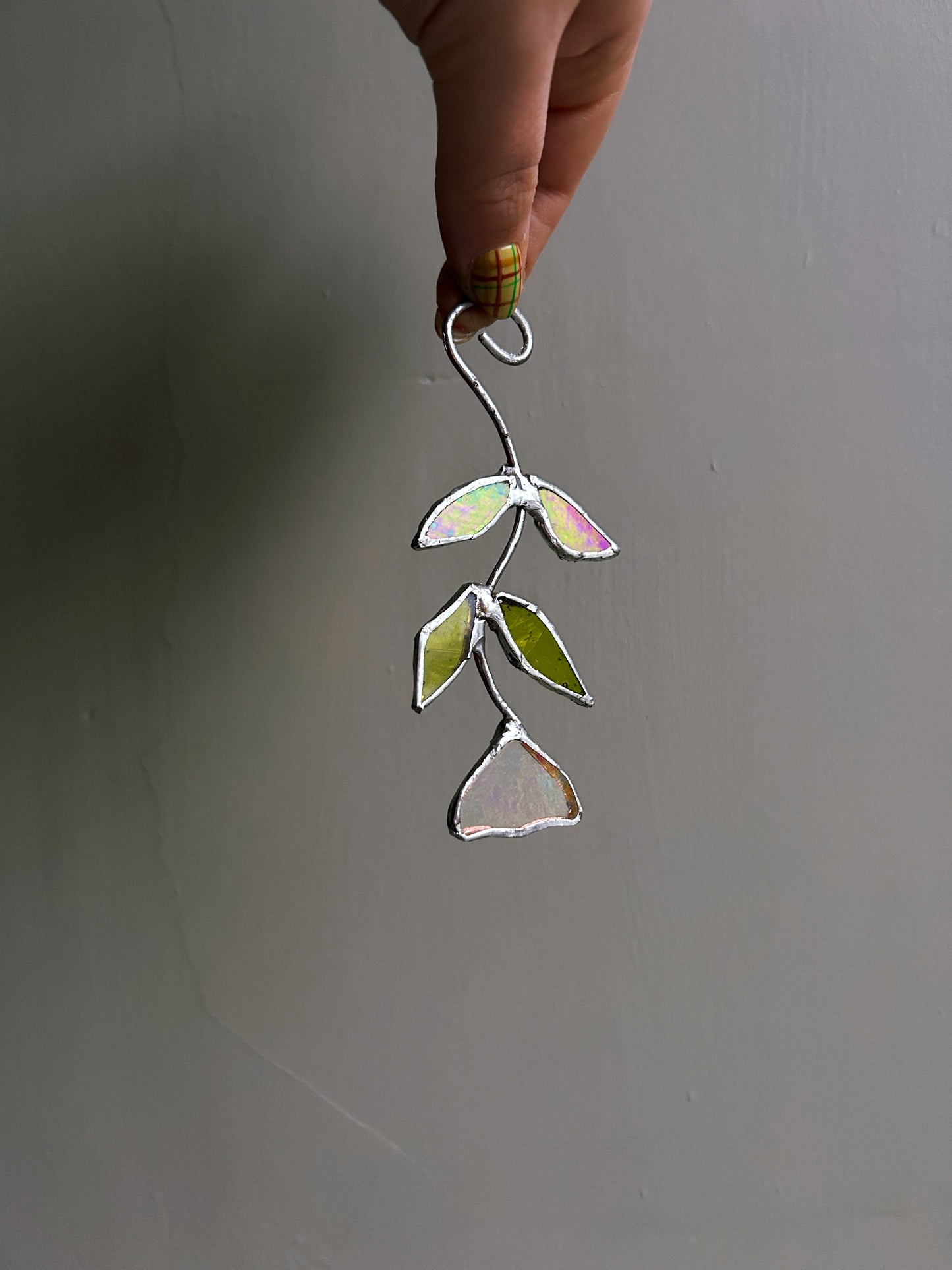 Stained Glass Folk Plant Stem