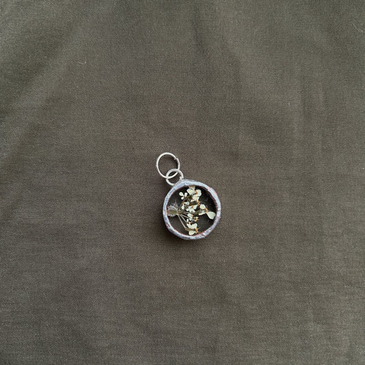 Pressed Cow Parsley Pendant