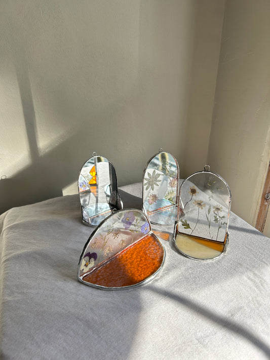 Stained Glass Pressed Flower