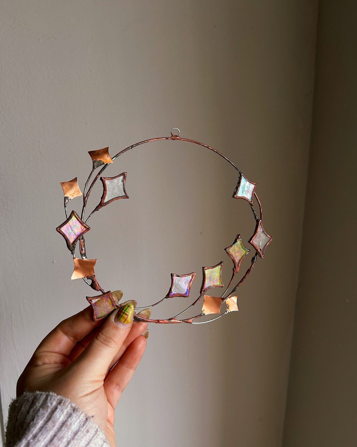 Stained Glass Celestial Wreath