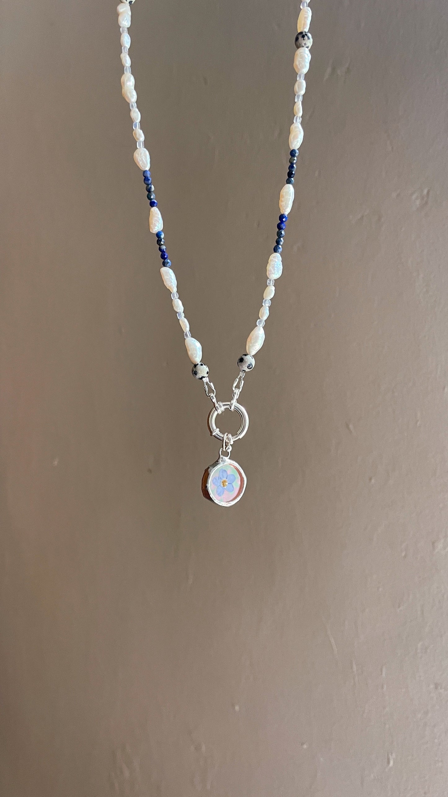 Sterling Silver Forget Me Not Necklace