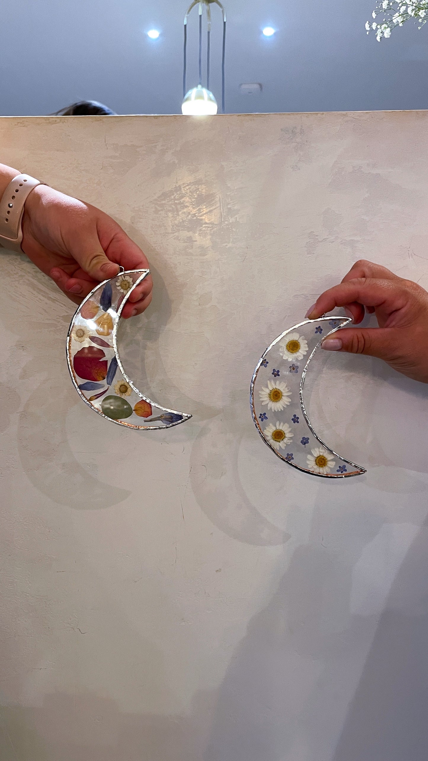 October Flower Framing Stained Glass Workshop at Rebecca Furze Shop - Totnes
