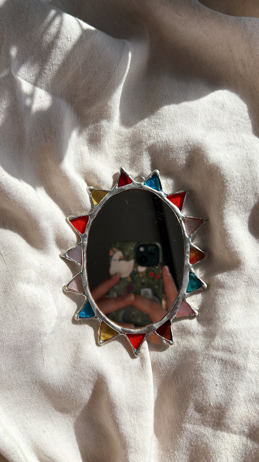 Pointed Oval Mirror Small