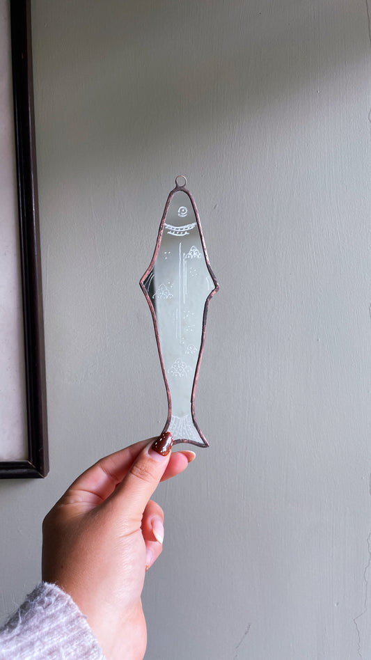 Mirrored Fish with copper finish