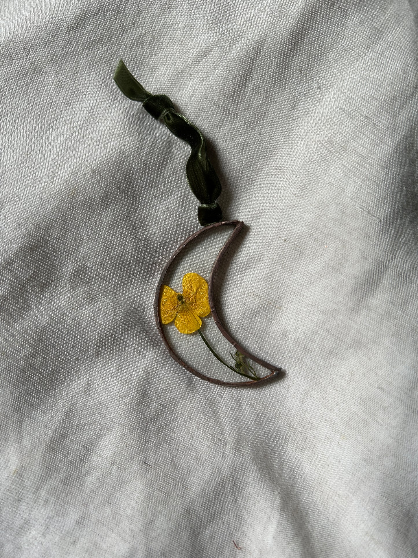 Buttercup Flower Moon Glass Frame