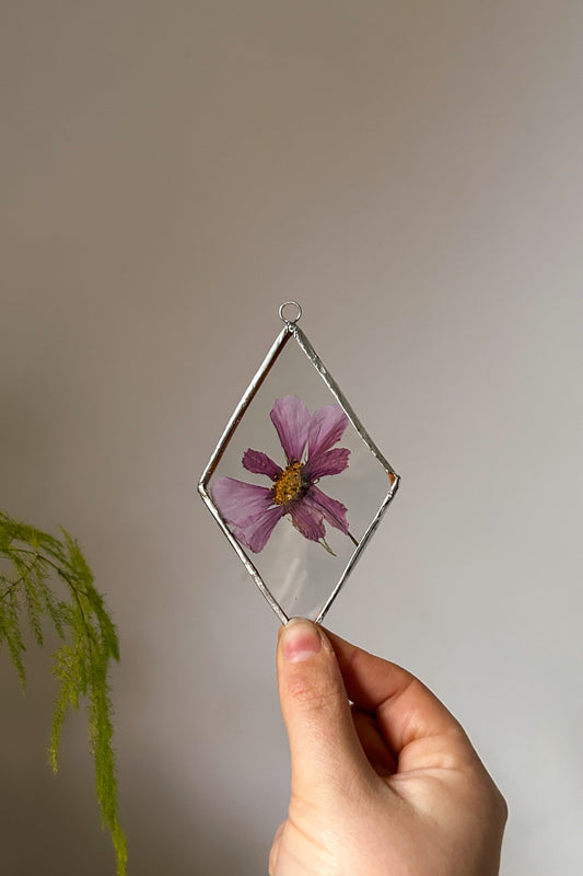 Pressed Wild Flower Glass Frame