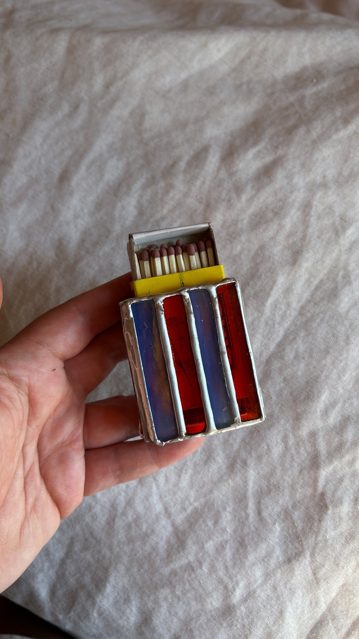 Discounted sample* Striped Checkered Mini Matchbox Sleeve- UK ONLY (Copy)