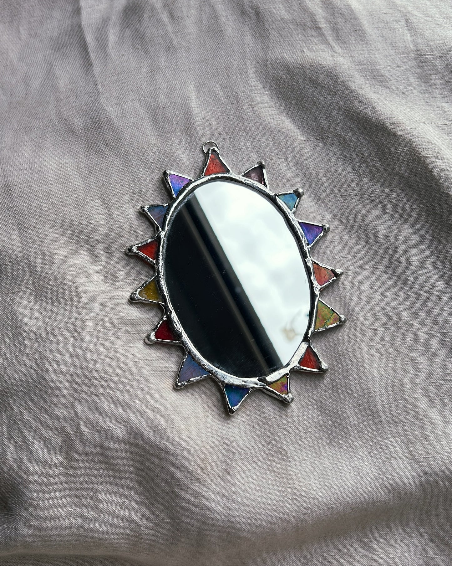 Pointed Oval Mirror Small