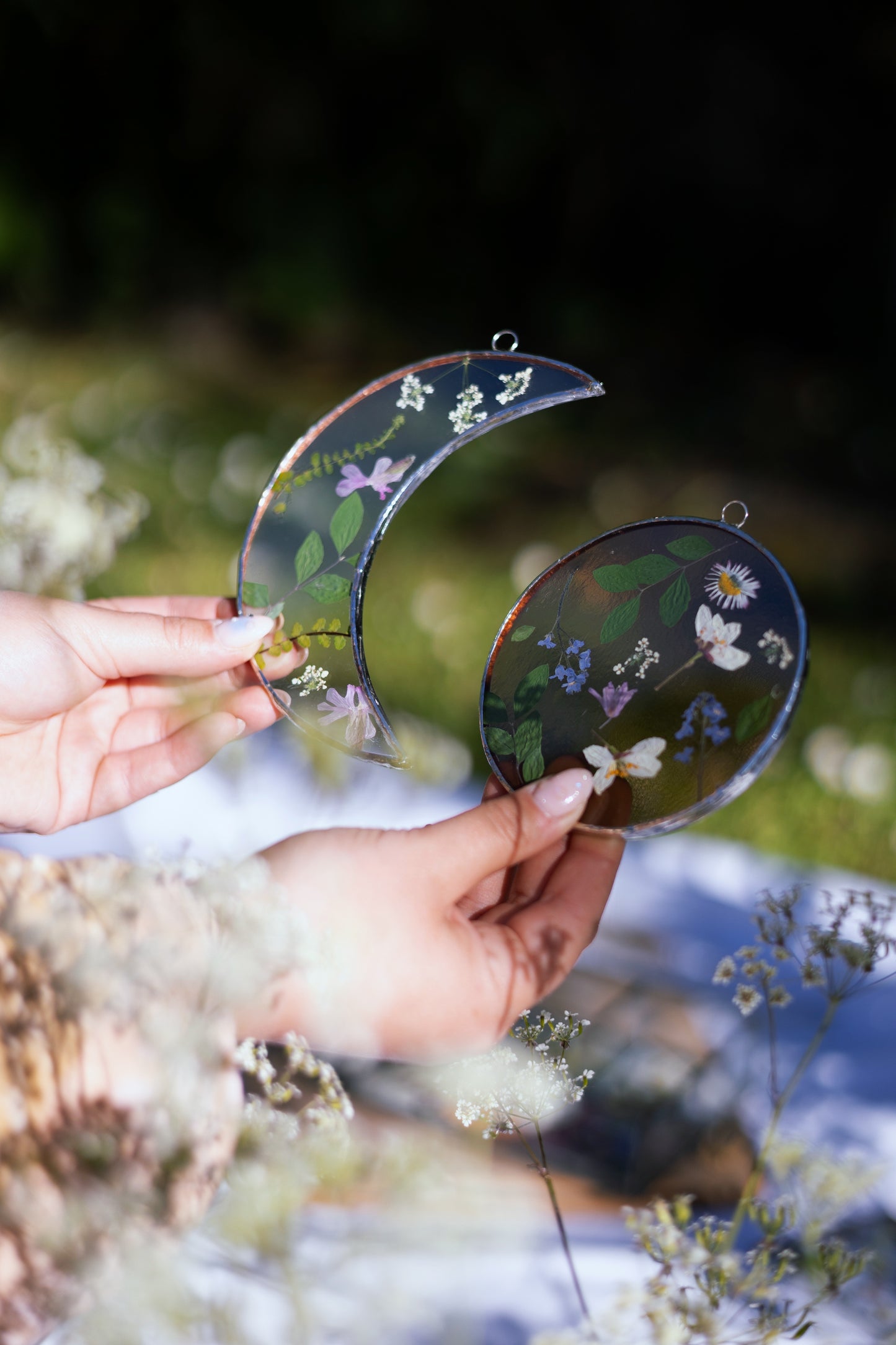 June Flower Framing Stained Glass Workshop at Rebecca Furze Shop - Totnes